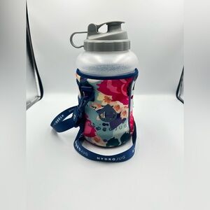 HydroJug 73oz Blue Floral Bottle with Strap - Pink, Blue, White